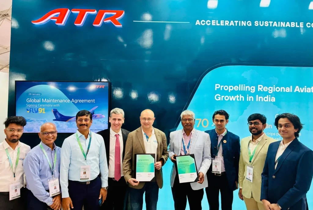 ATR and Fly91 Sign Eight-Year Global Maintenance Agreement