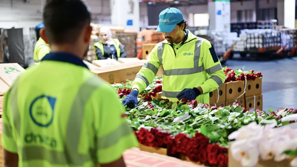 Valentine’s volumes bloom at dnata’s Dubai Flower Centre