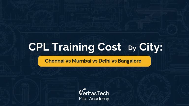 Comparison of CPL training costs across Chennai, Mumbai, Delhi and Bangalore cities in India